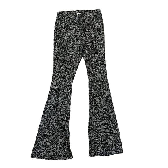 TOPSHOP Women’s Floral Flare Pants Size 8 - Picture 1 of 6